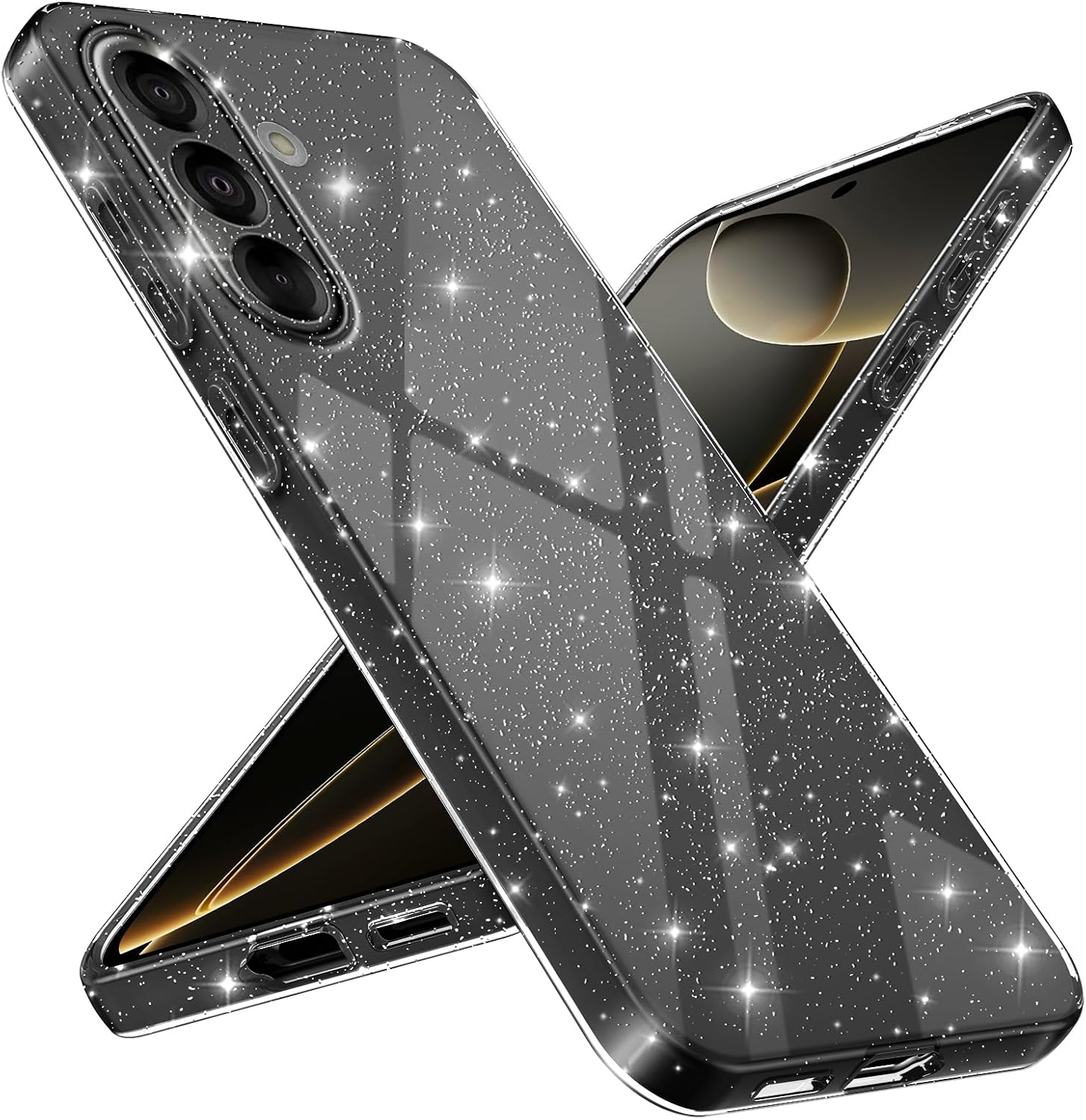 Detalle de Paitech Glitzer Hülle für Samsung Galaxy A17 – Dünn, flexibel und kratzfest