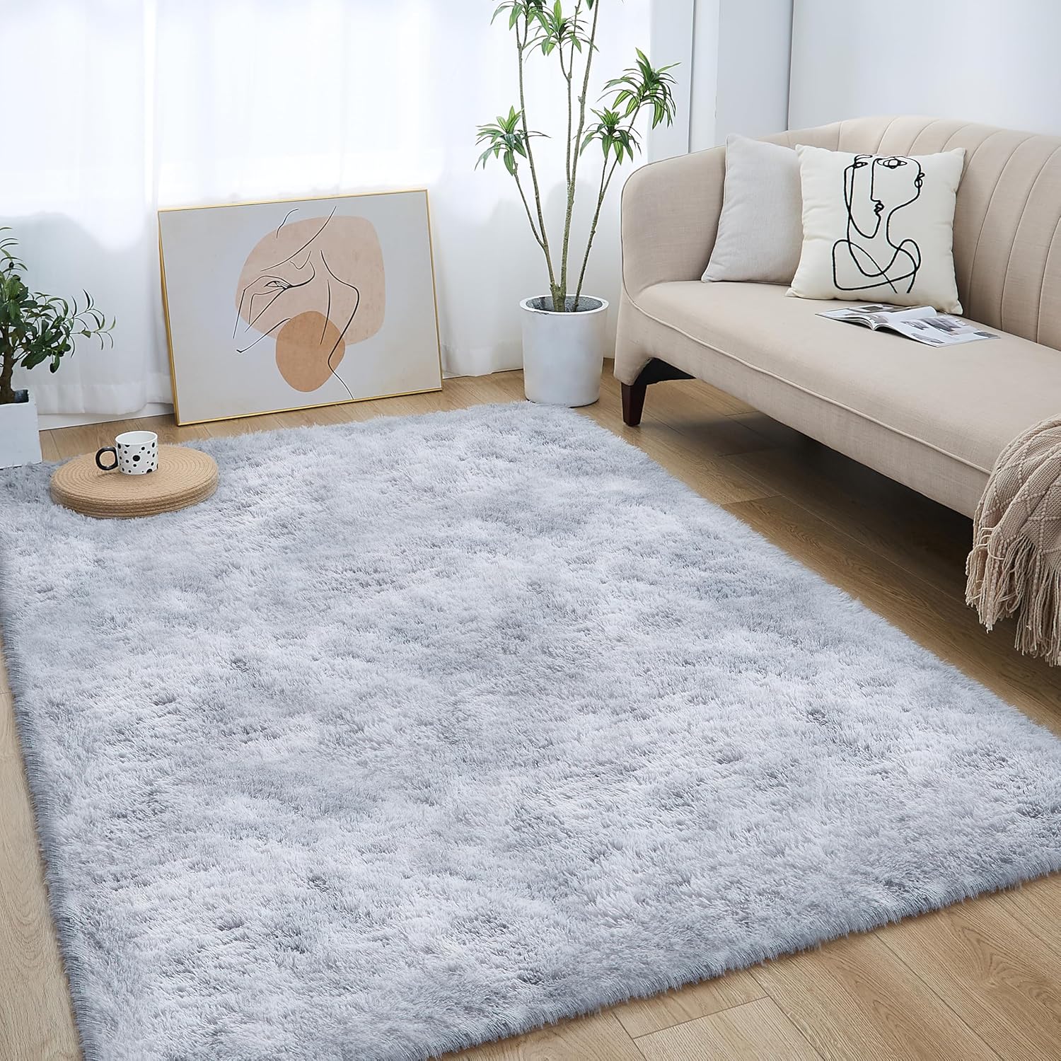 Thumbnail 1 de Lommegy Alfombra Salón Pelo Largo 🧸 Lavable y Antideslizante