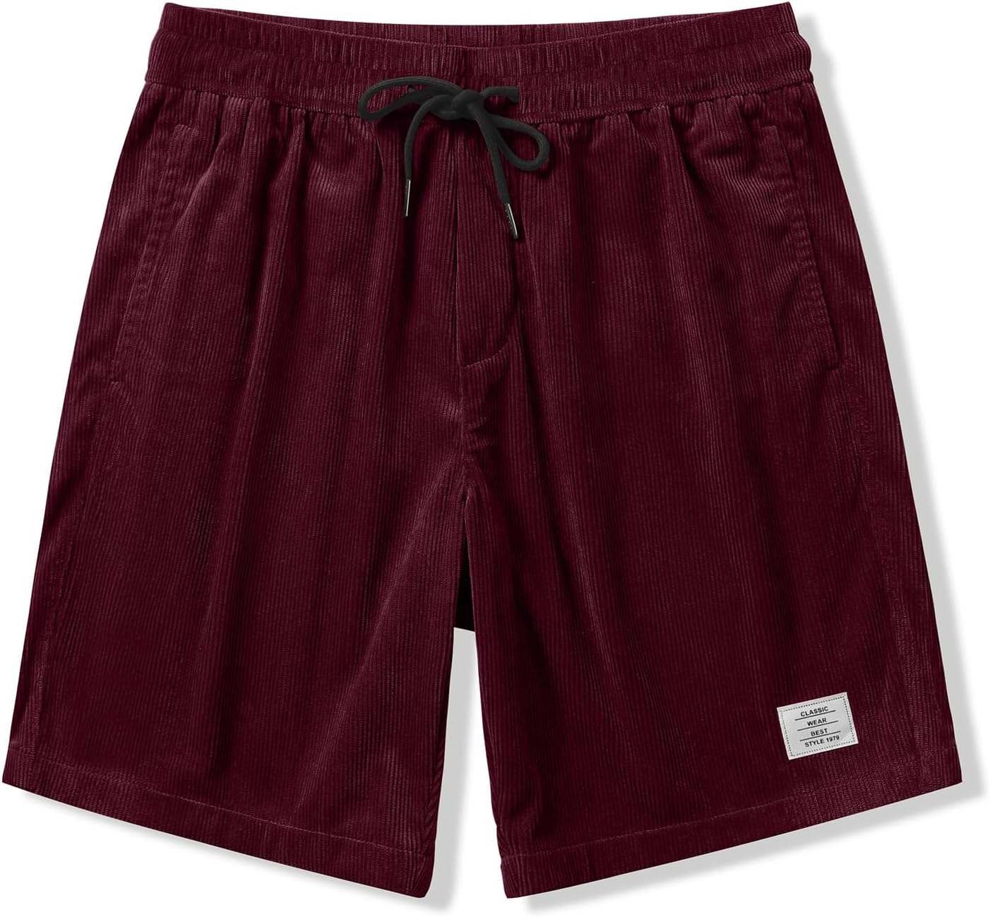 Detalle de JMIERR Corduroy Shorts Herren – Sommer-Leinen-Look, Elastischer Bund mit Taschen (Größen S–3XL)