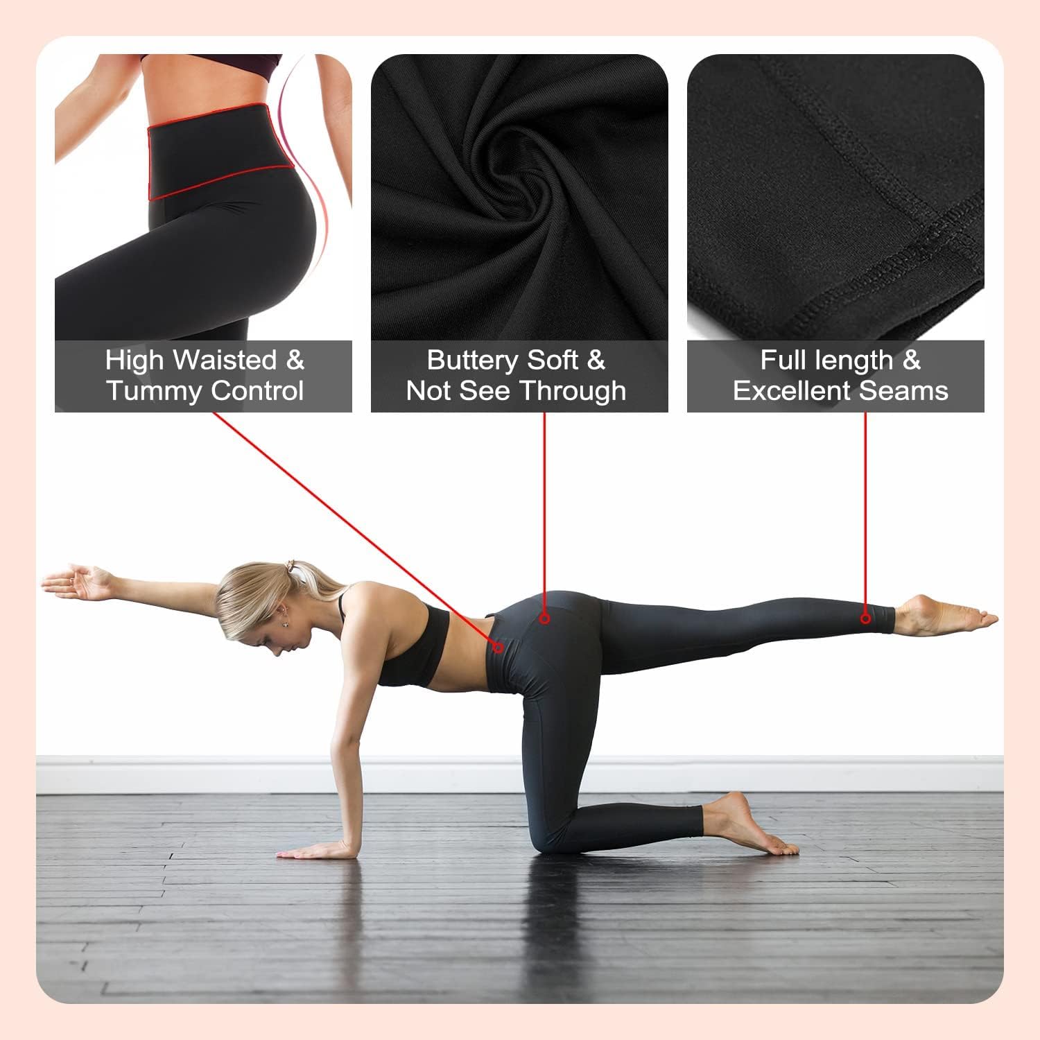 Detalle 1 de ACTINPUT Leggings High Waisted Tummy Control