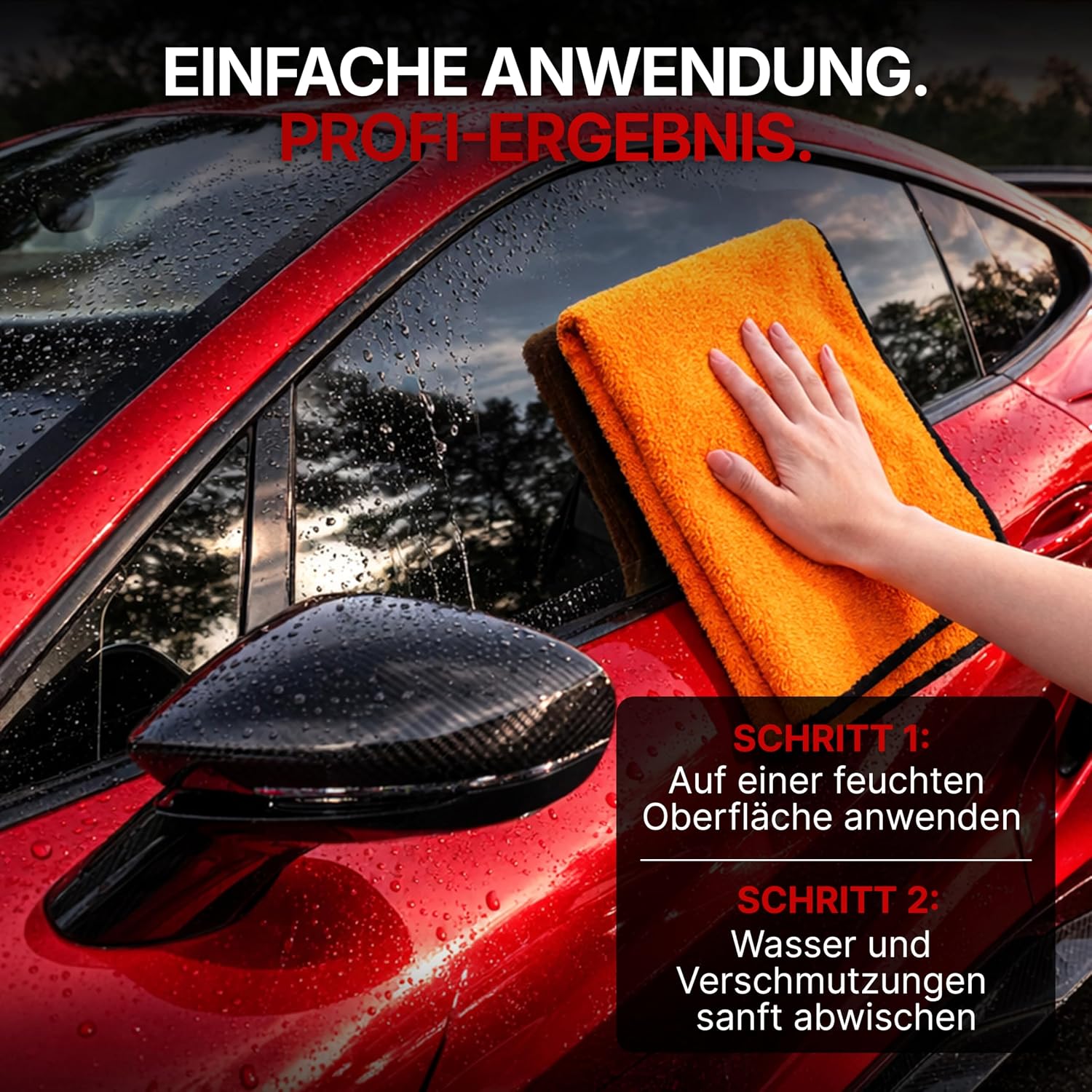 Detalle de ALCLEAR 9520 XXL Auto Trockentuch – Mikrofaser 90x60 cm