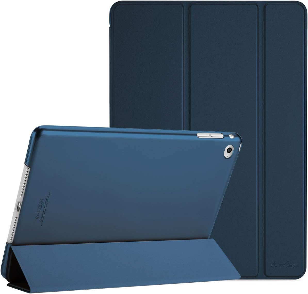 Detalle de ProCase Hülle für iPad Air 2 (2014) – Navy, Leichte Standhülle mit transparenter Rückseite