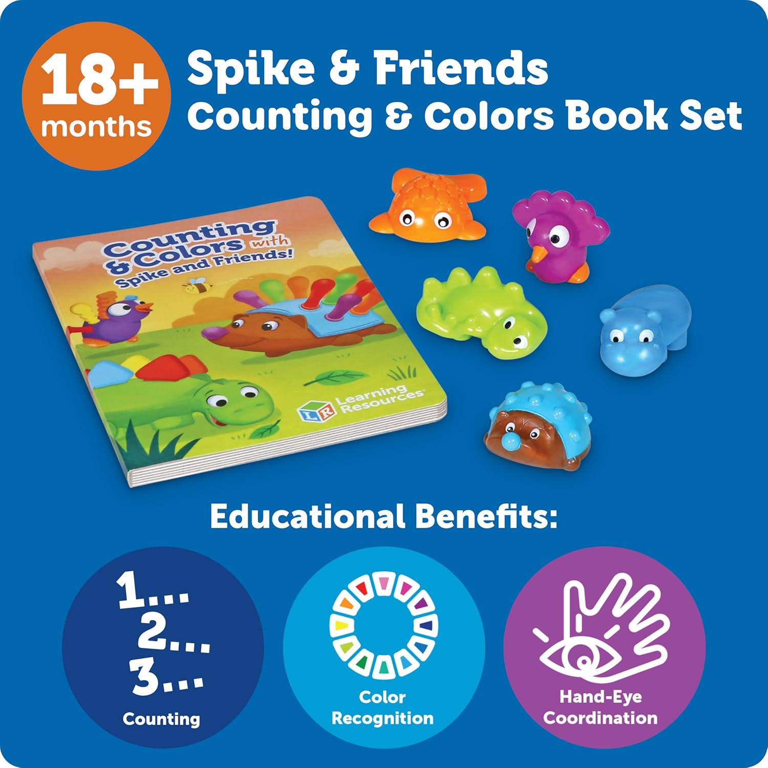 Detalle de Spike and Friends Counting & Colours Book Set by Learning Resources