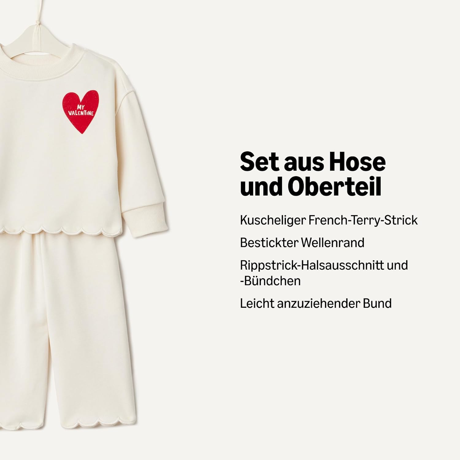 Thumbnail 2 de Amazon Essentials Baby Mädchen-Set aus French Terry: Hose & Oberteil mit entspannter Passform