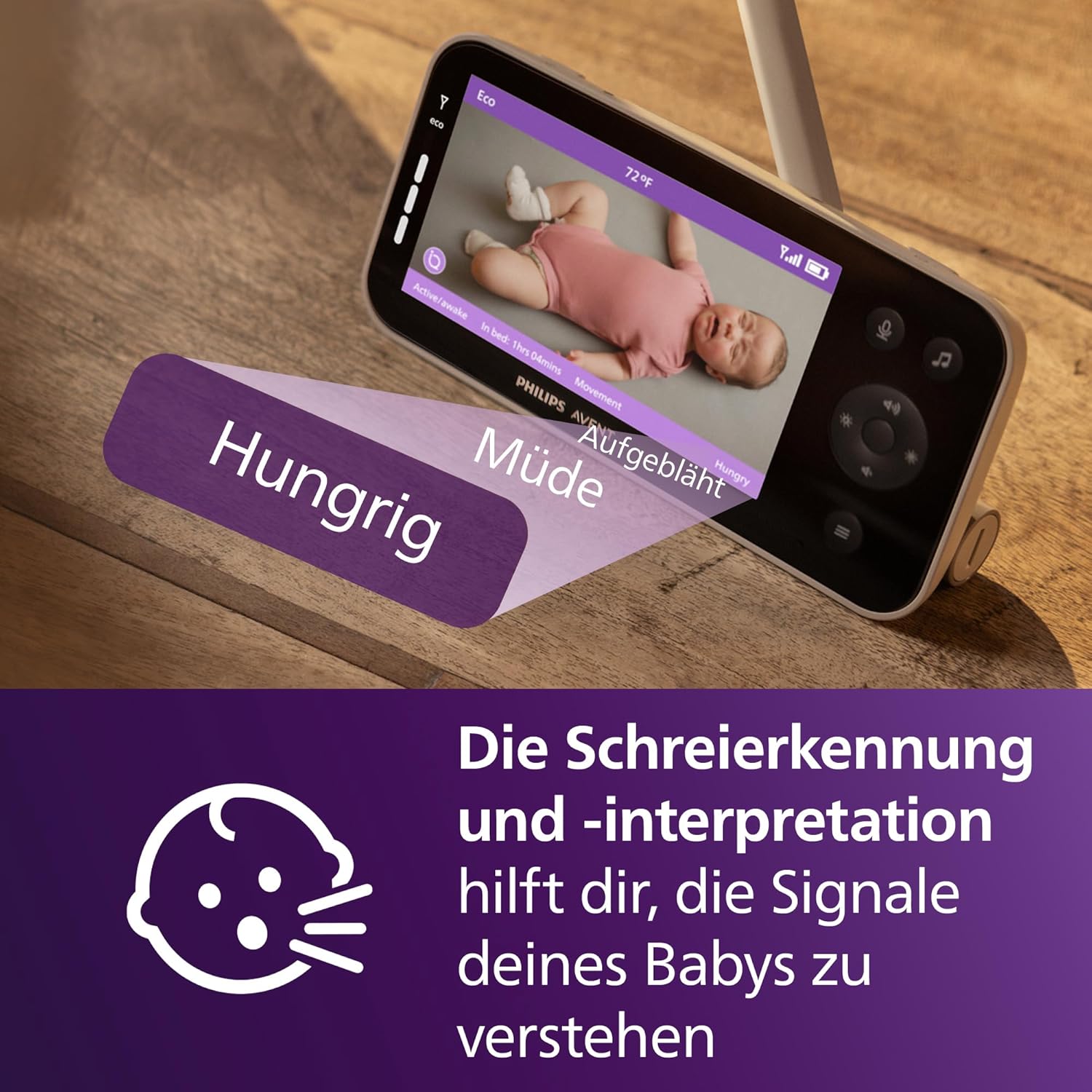 Thumbnail 4 de Philips AVENT SCD973/26 Babyphone 5 Zoll