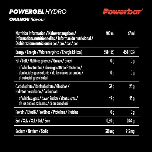 Thumbnail 7 de Powerbar PowerGel Hydro Orange – 24x67ml für längere Workouts