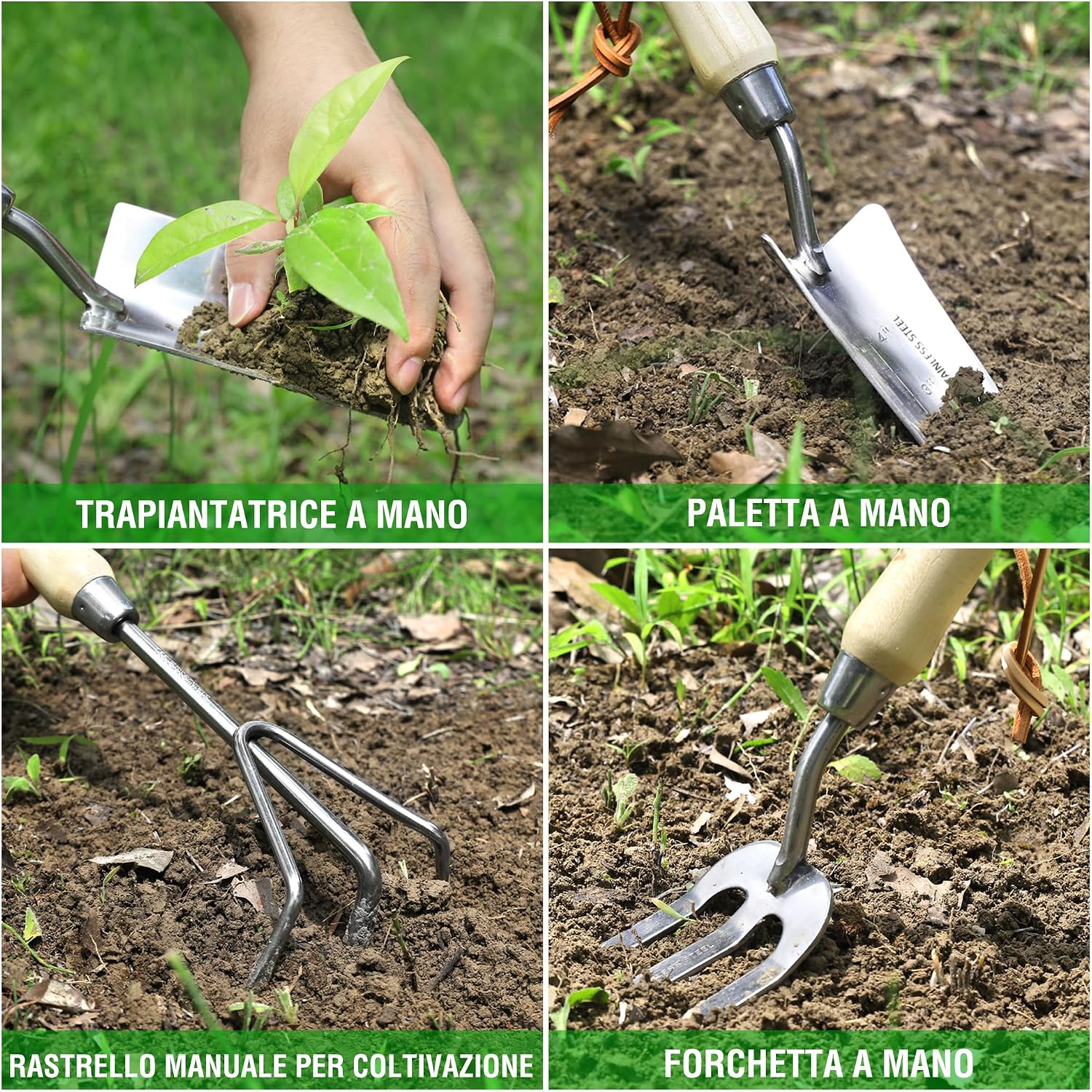 Detalle 1 de WORKPRO attrezzi da giardino 8 pezzi