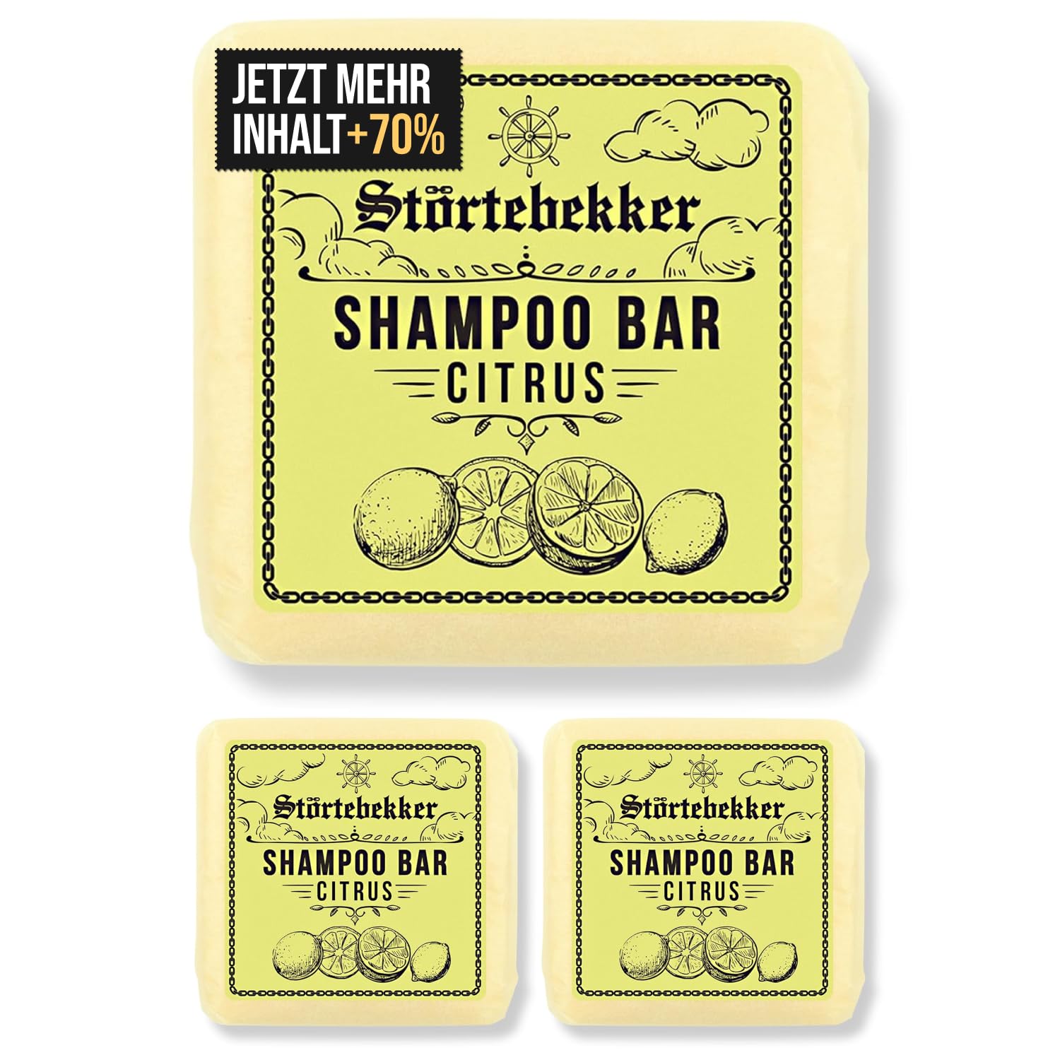 Thumbnail 6 de Störtebekker Premium Shampoo Bar Citrus – Festes Shampoo für Haare, Kopfhaut und Bart (100 g)