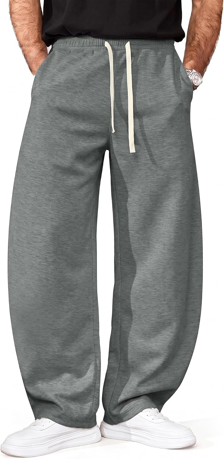 Detalle de JEMLDL Men's Baggy Sweatpants, Polyester Blend