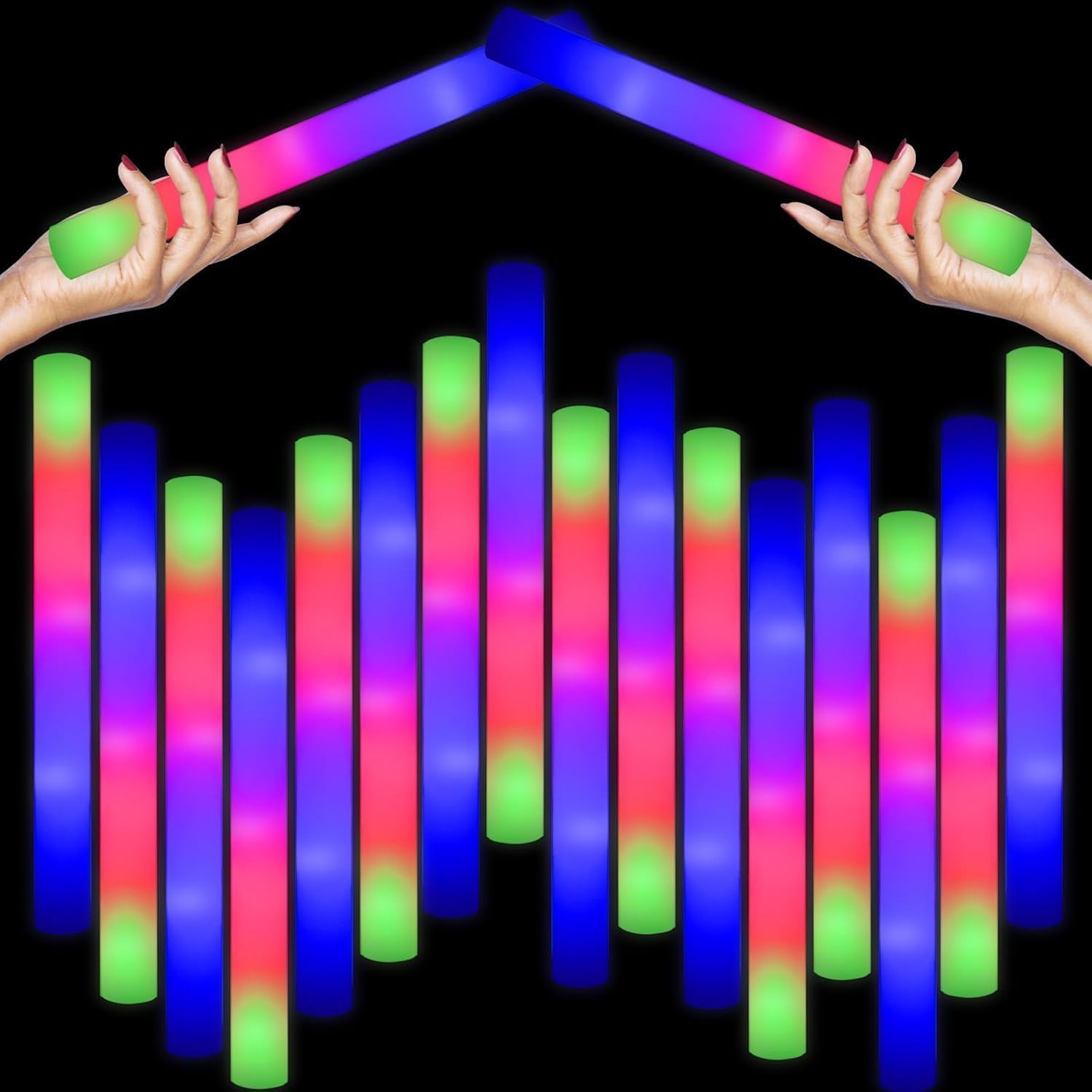 Thumbnail 5 de DkevEu 30Pcs Foam Glow Sticks Bulk – Long Lasting Light Up Foam Sticks for Parties