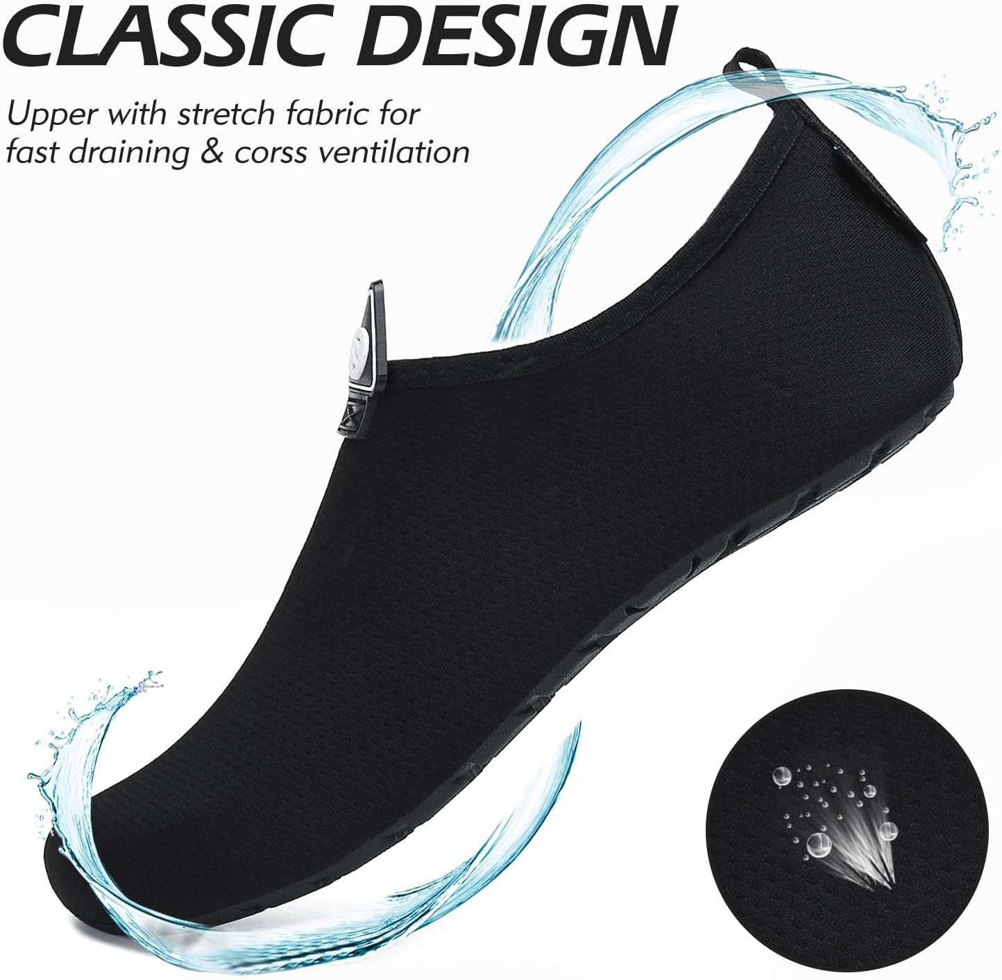 Thumbnail 2 de SAGUARO Unisex Badeschuhe – Wasserschuhe für Damen & Herren, schnell trocknend, rutschfest, 37–47 EU