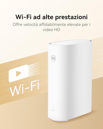 Detalle de Brovi 5G CPE C7 Router SIM: WiFi 6 AX3000, fino a 3 Gbps teorici e due porte Gigabit LAN