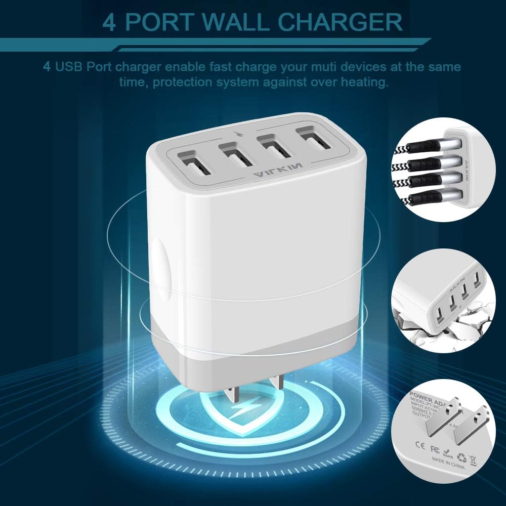 Thumbnail 3 de AILKIN 4.8A USB Charger Cube 4-port