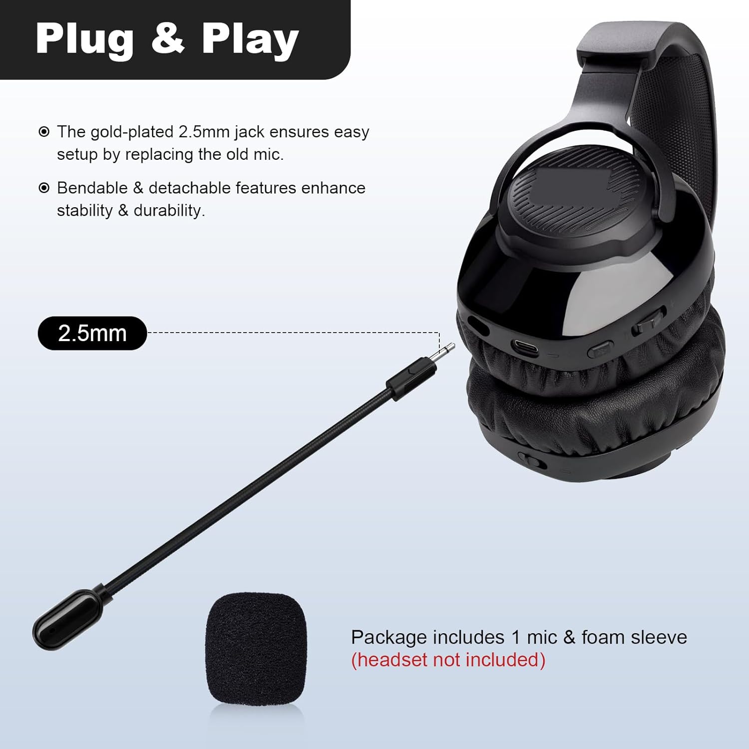 Thumbnail 5 de Toxaoii Mic for JBL Quantum Headsets 16.5cm