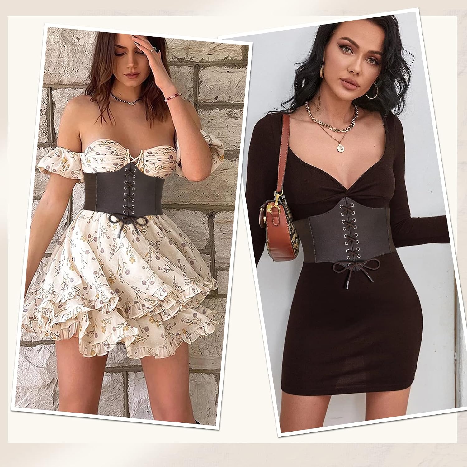 Detalle 2 de JASGOOD Corset Belt Faux Leather
