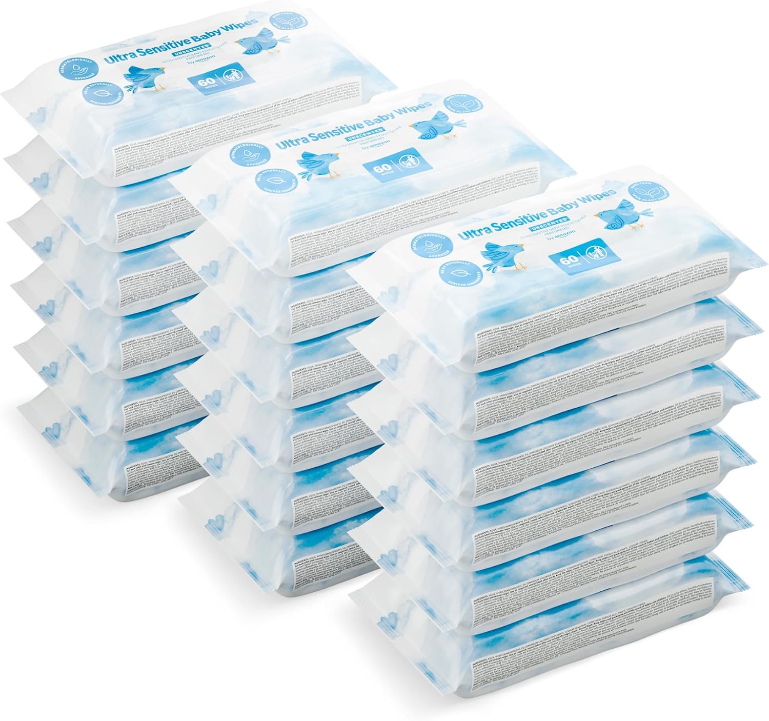 Amazon 1080 Salviettine Ultra Sensitive 18x60