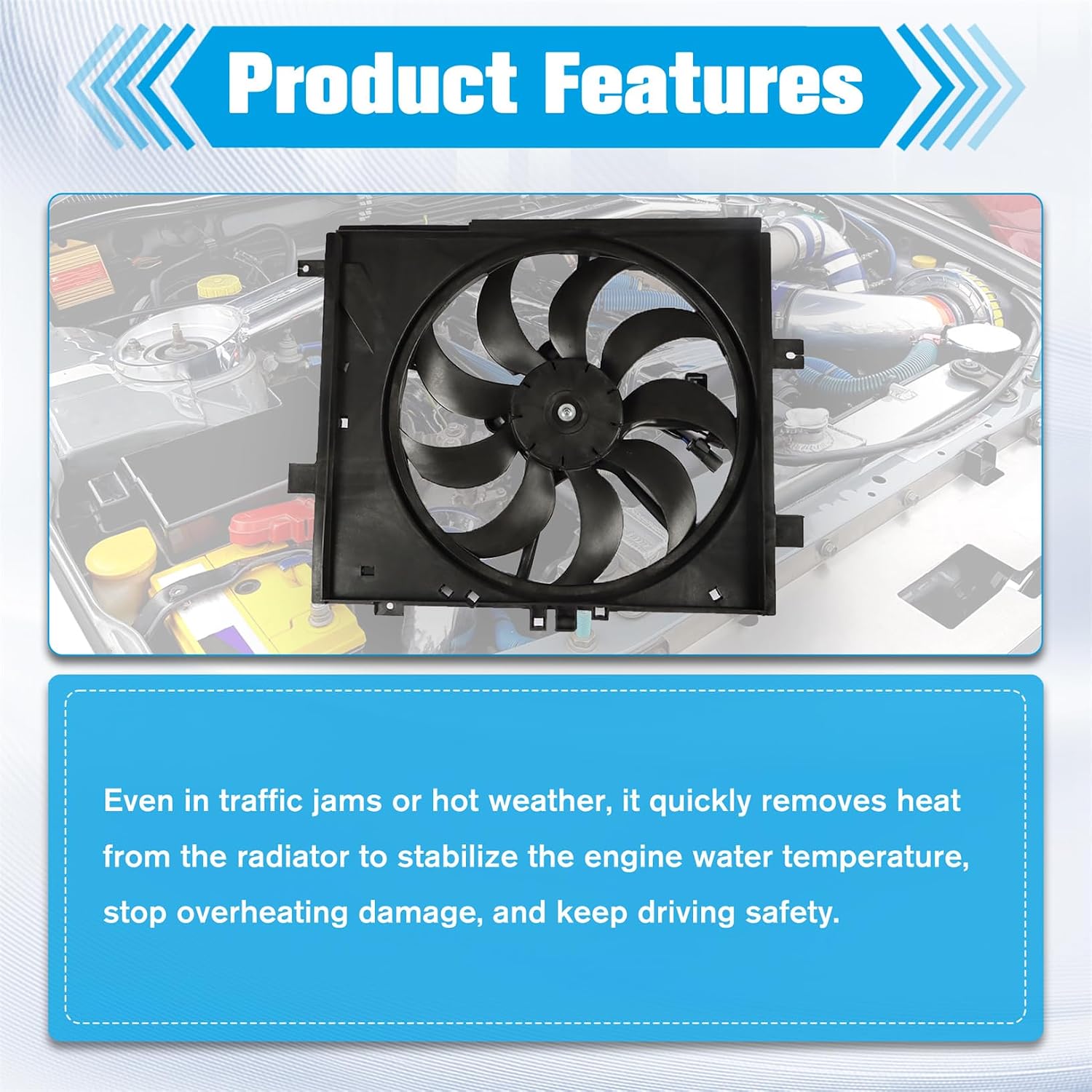 Detalle de LABLT Radiator Cooling Fan Replacement 620467