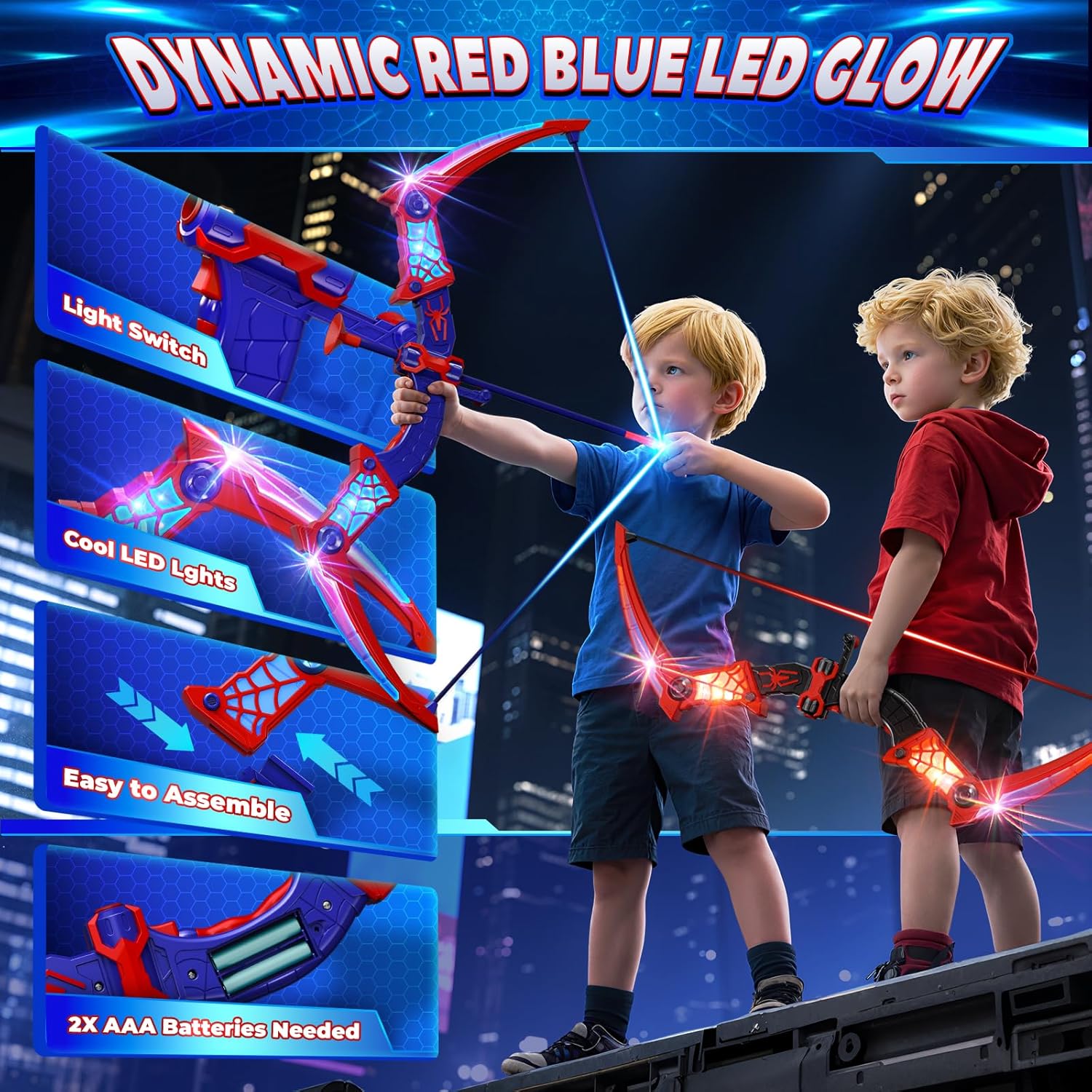 Thumbnail 6 de Kidluna Spider LED Archery Set, 2 Pack