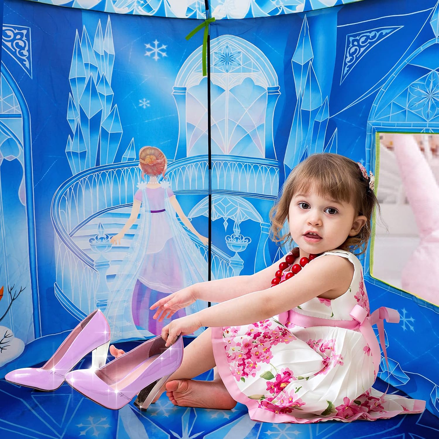 Thumbnail 1 de Hamdol Princess Play Tent for Girls: Ice Castle Frozen Toy for Indoor & Outdoor Play