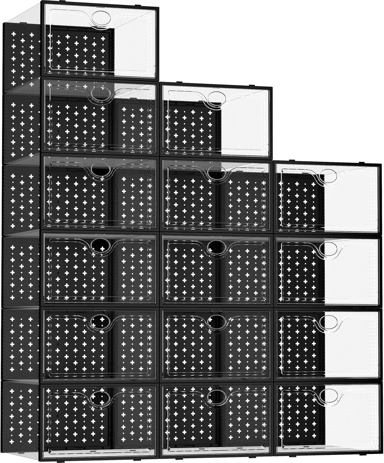 Detalle de Pinkpum Shoe Storage Boxes, 15-Pack