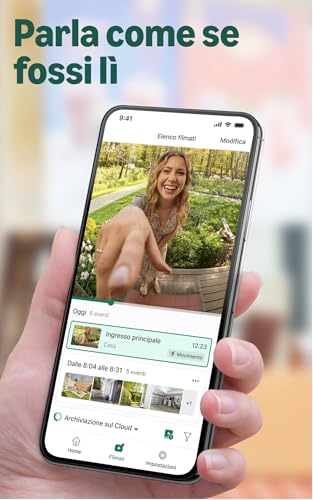 Detalle de Blink Videocitofono 2K+ a pile – Vista a figura intera, IP65, autonomia prolungata