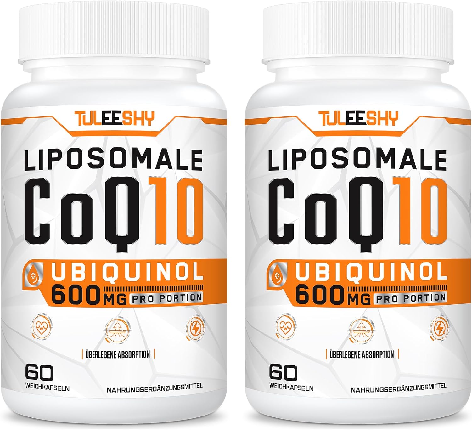 Detalle de Coenzyme Q10 liposomale Ubiquinol 600 mg - Tuleeshy, 60 gélules