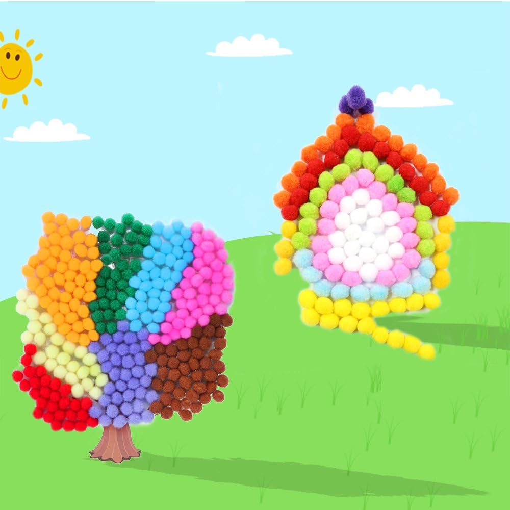 Thumbnail 5 de Caydo 300 Pcs 2.5 cm Pom Poms