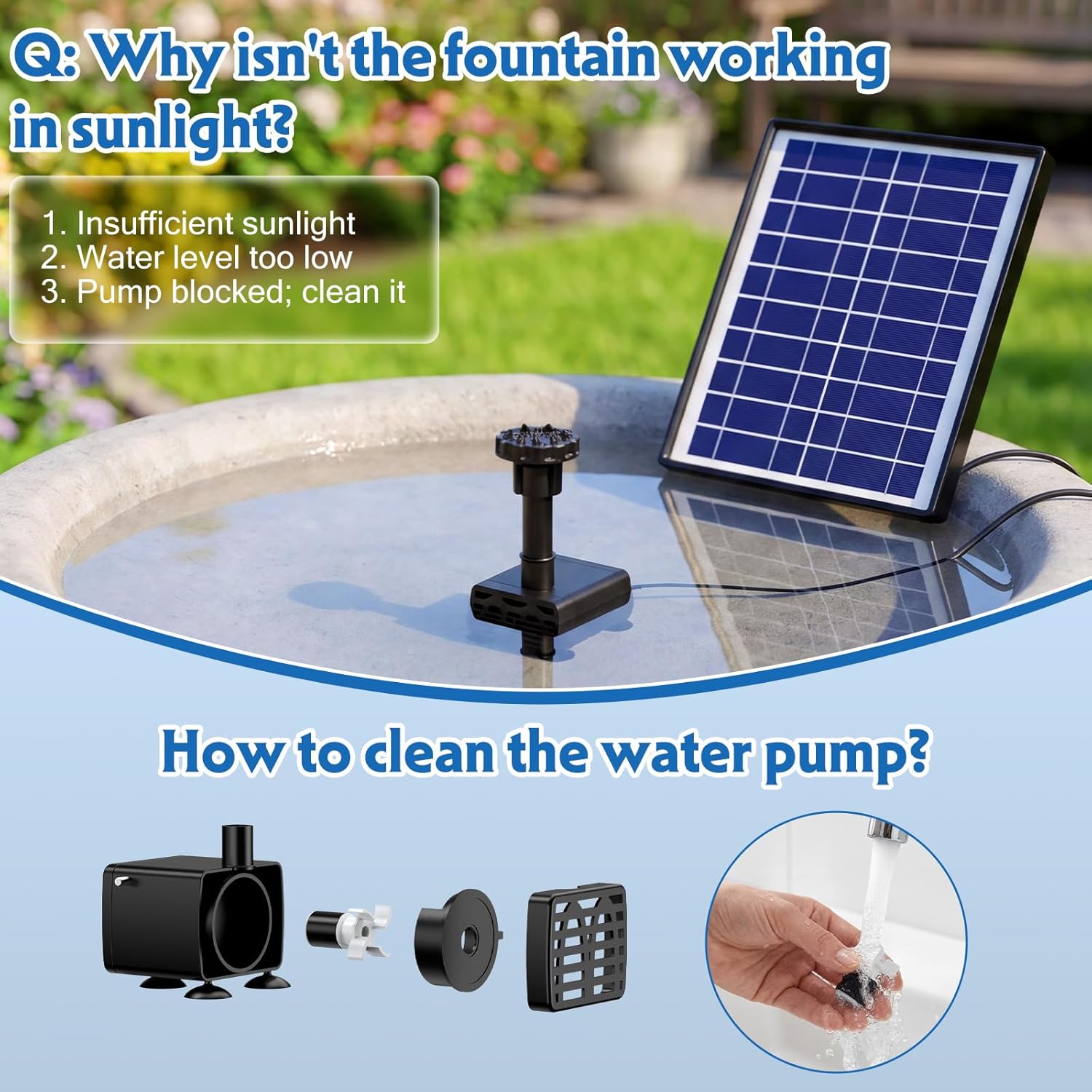 Thumbnail 6 de AISITIN 6.5W Solar Fountain