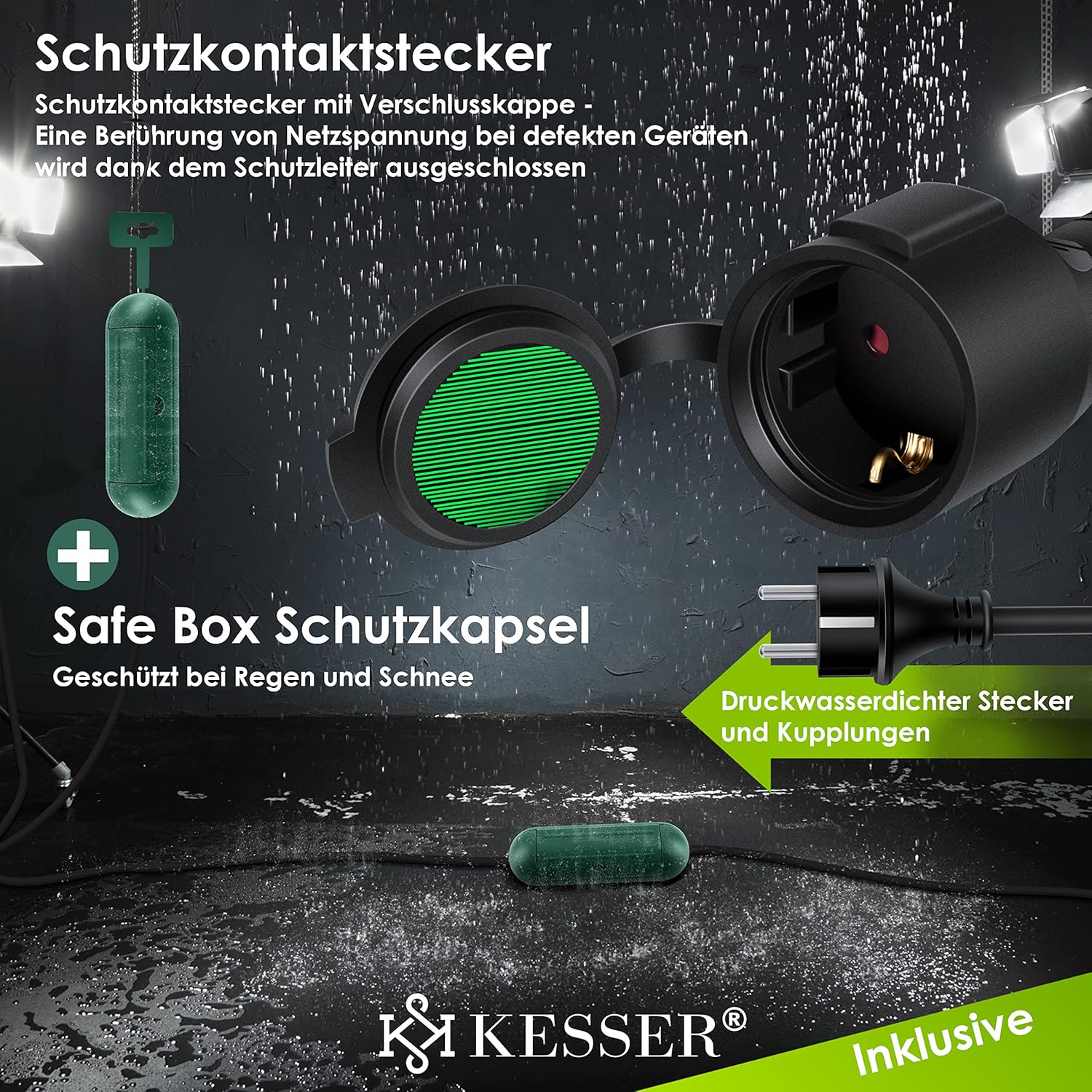 Thumbnail 4 de KESSER Verlängerungskabel 3m IP44