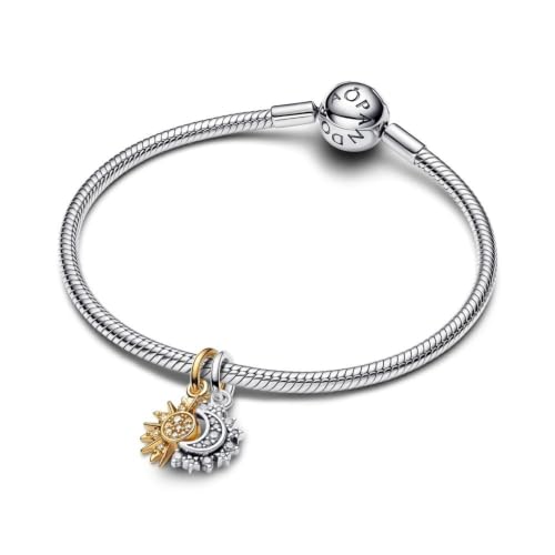 Detalle de Pandora Anhänger 763585C01 – Sterling Silber mit 14k Goldplattierung, Cubic Zirconia klar