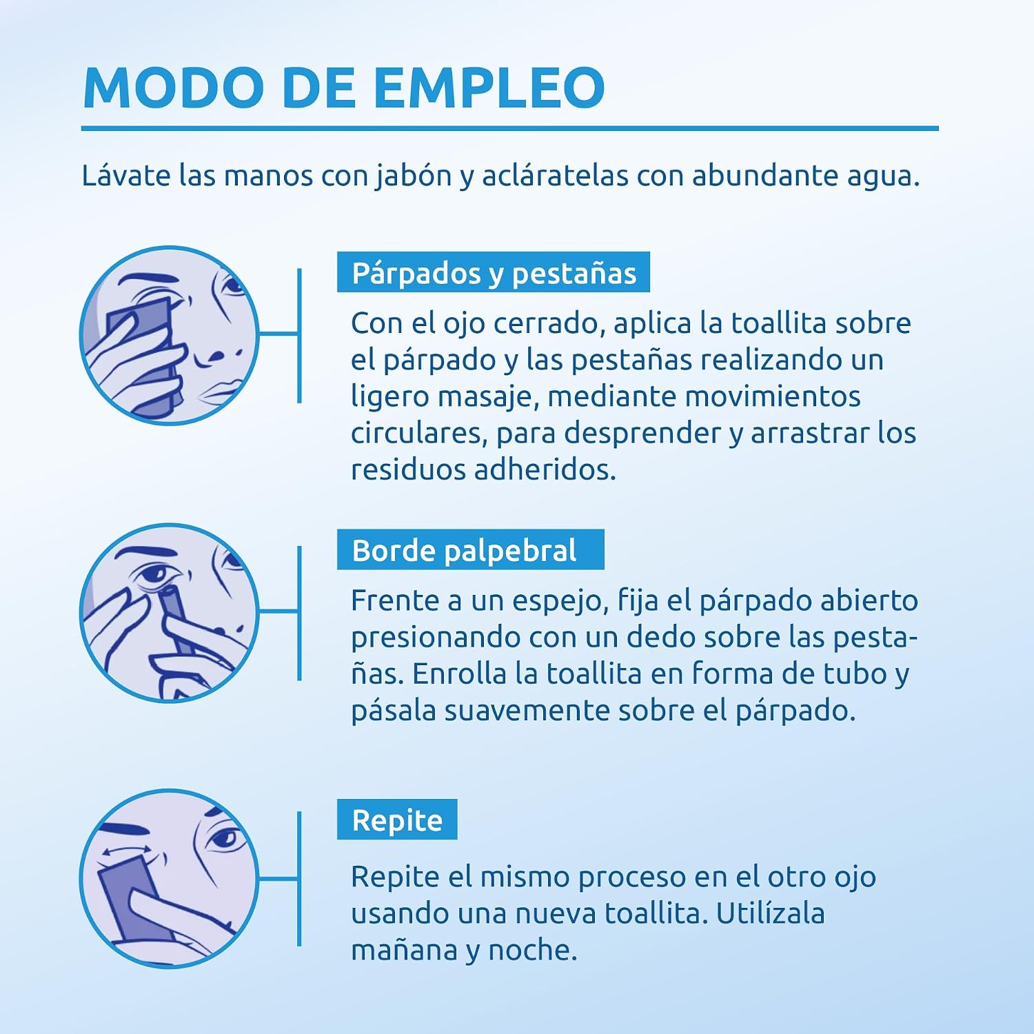 Detalle de Care+ Toallitas Oftálmicas 60 unidades