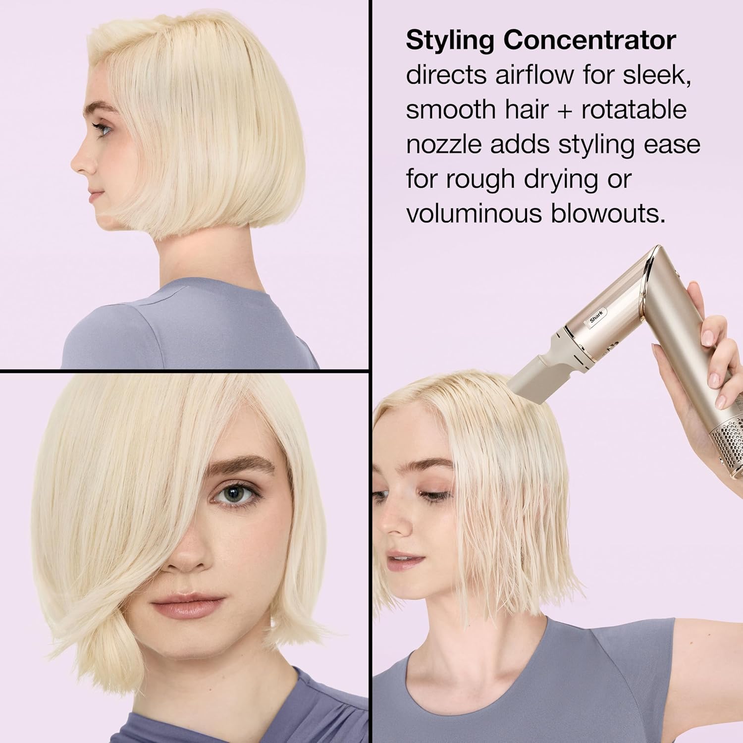 Detalle 2 de Shark FlexStyle Air Styling & Drying System (HD430) — multi-styler hair dryer brush with auto-wrap curlers