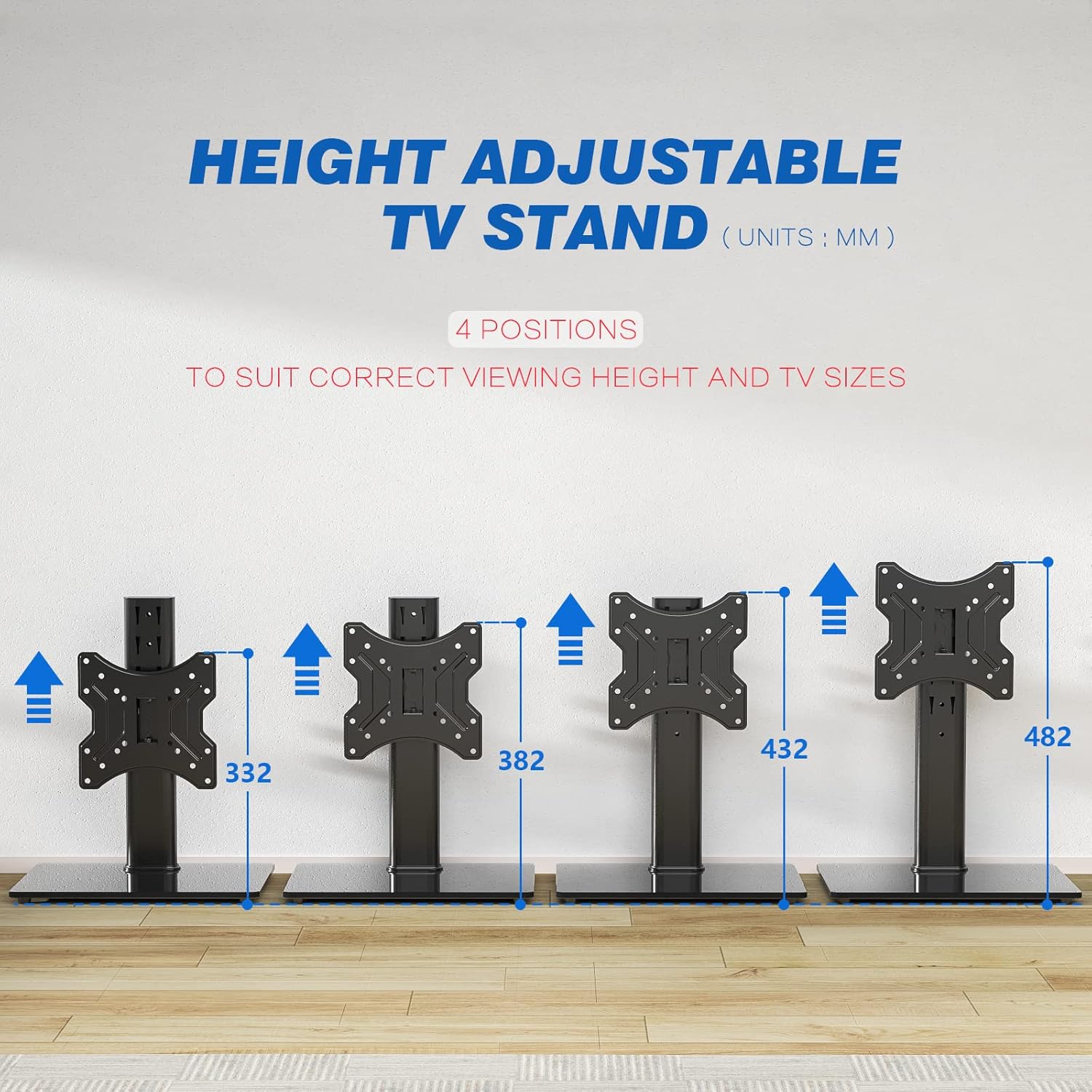 Thumbnail 2 de RFIVER Universl Swivel TV Stand Base – Tabletop solution for 23–43 inch TVs, 30 kg max