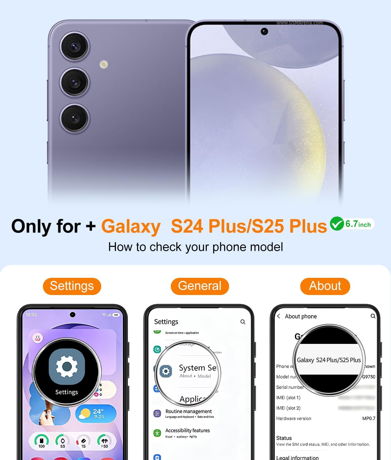 Detalle 2 de Gritup Phone Case for Galaxy S25 Plus and S24 Plus