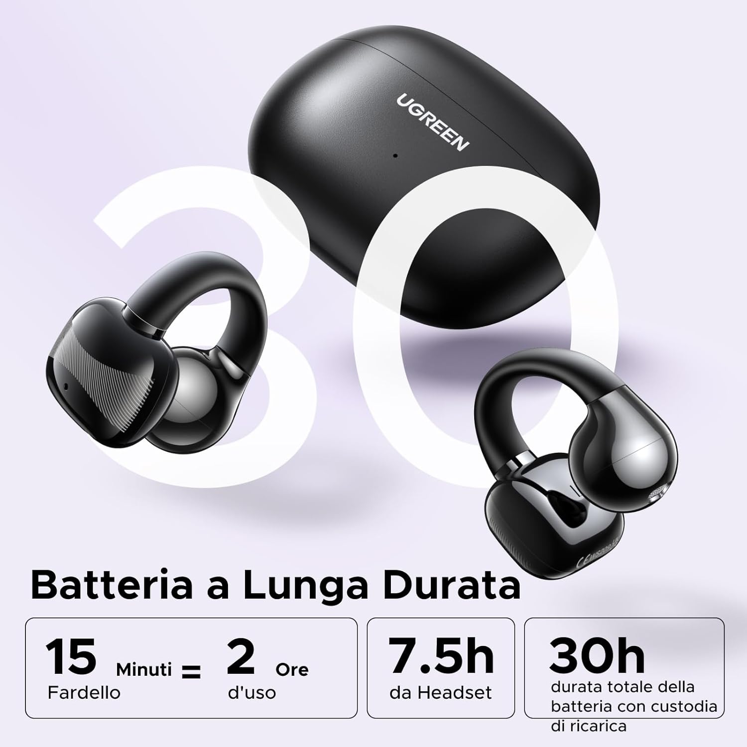 Thumbnail 6 de UGREEN HiTune S3: Auricolari sport open-ear con ANC ENC, 30 h e ricarica USB-C