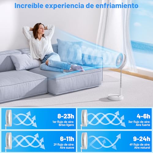 Thumbnail 5 de Ventilador de Pie Portátil Plegable Oscilante 8.6 pulgadas – Lipety