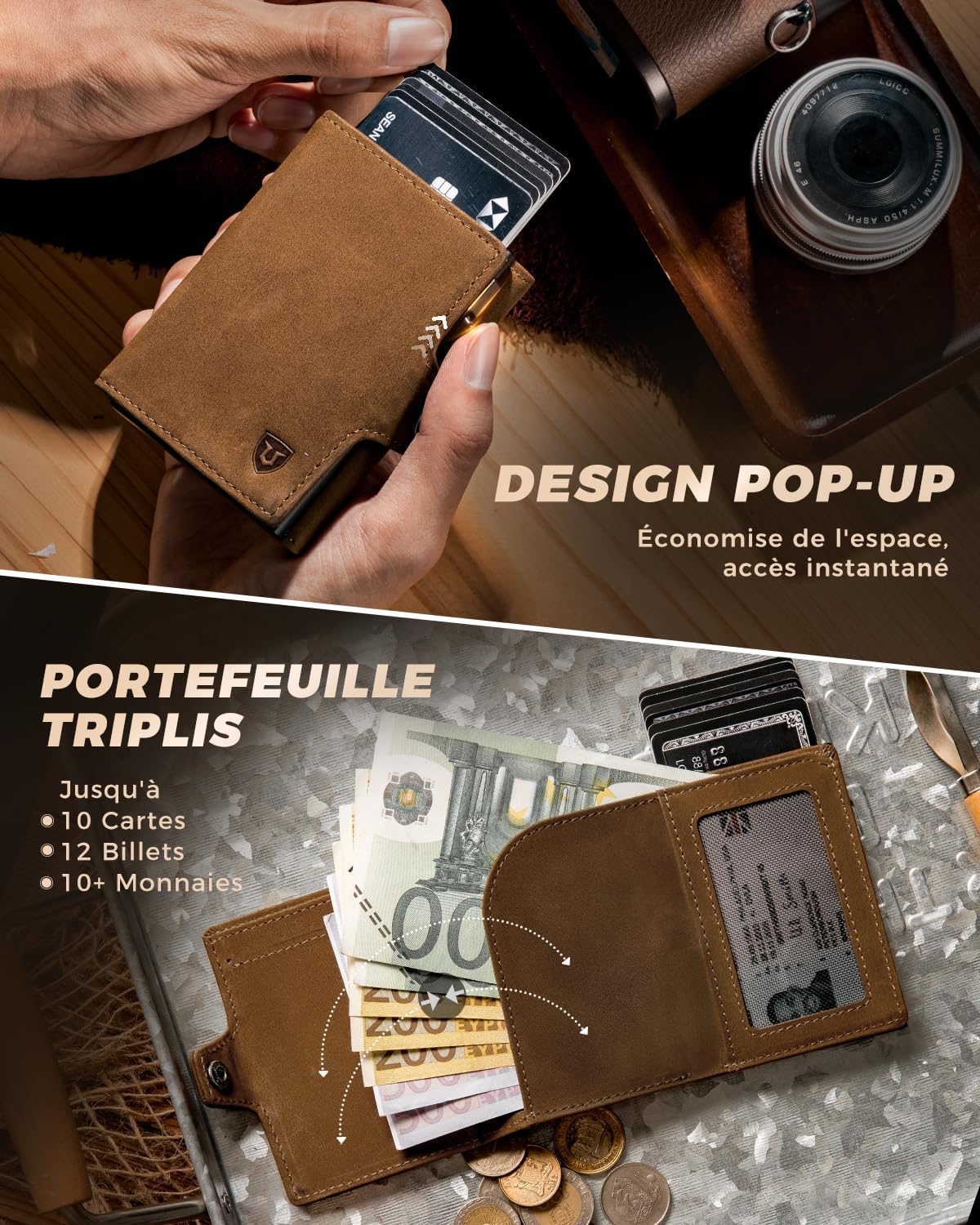 Thumbnail 2 de LORZOR Porte Carte Homme RFID XXL