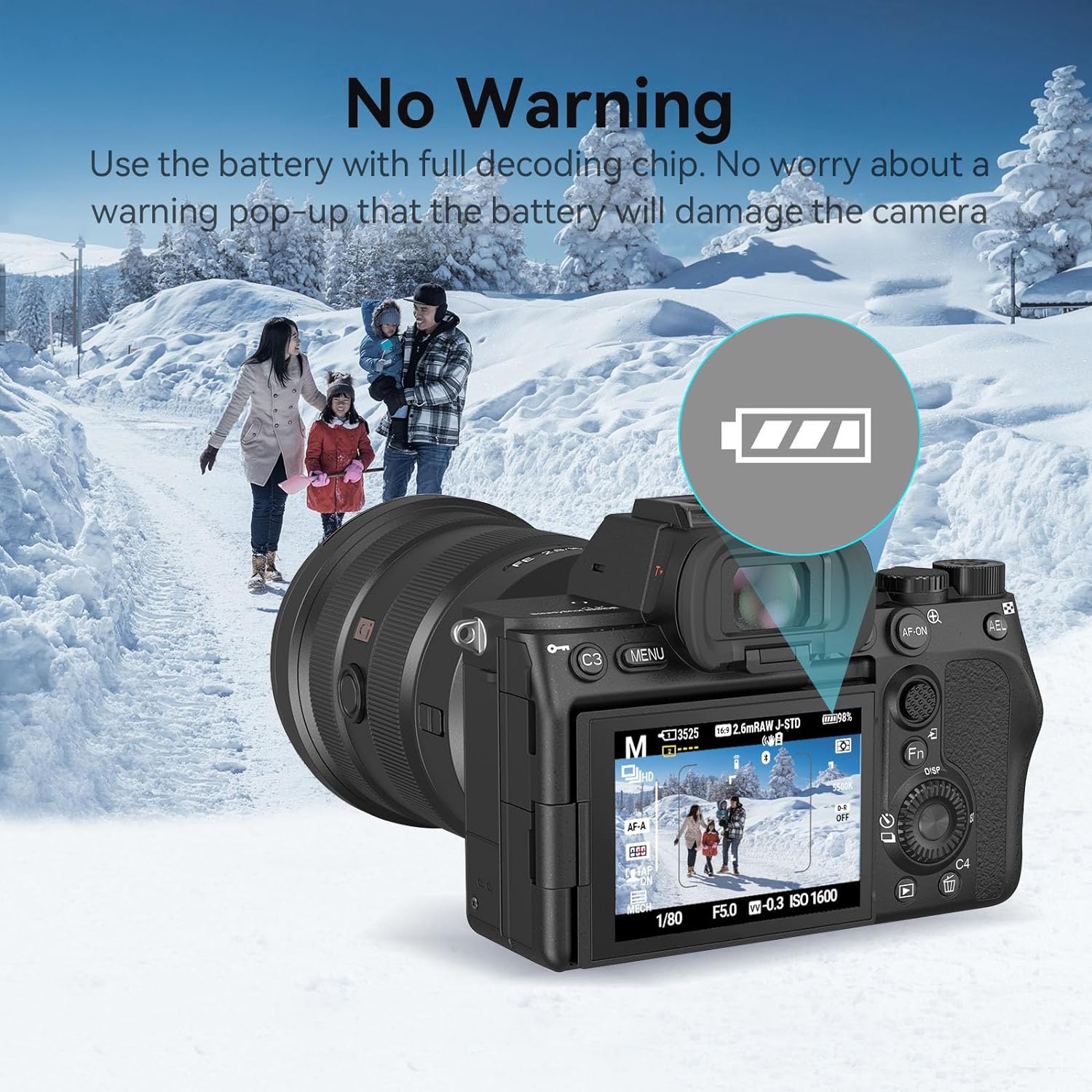 Thumbnail 4 de SMALLRIG 2400mAh USB‑C Camera Battery for Sony NP‑FZ100 (NP‑FZ100 compatible, 4265B)