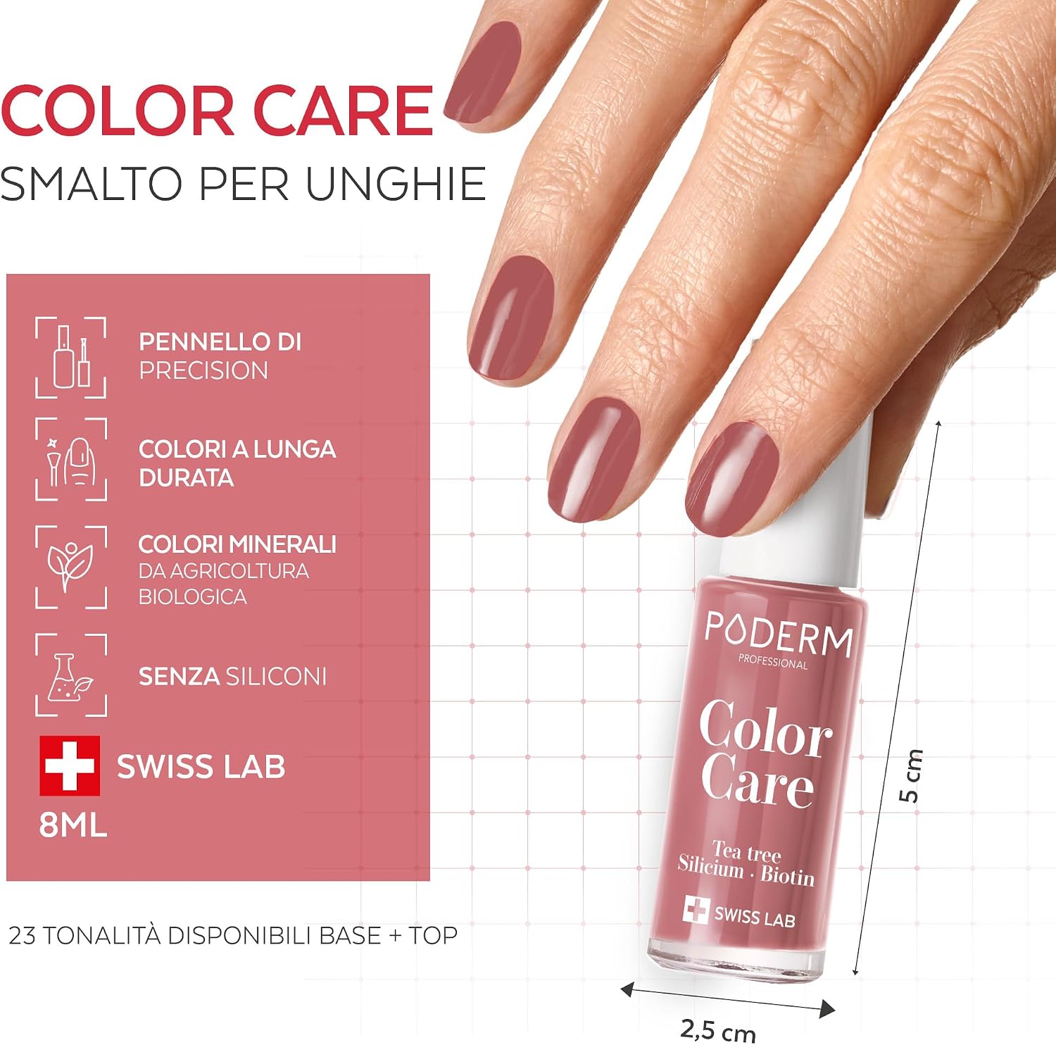 Thumbnail 4 de PODERM MicOsi delle Unghie – smalto colorato con Tea Tree, silicio e biotina (Swiss Made)