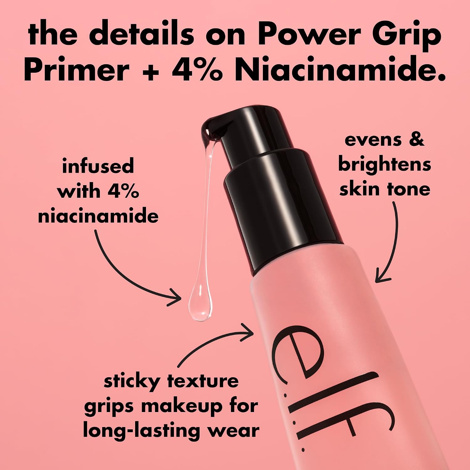 Thumbnail 4 de e.l.f. Power Grip Primer + 4% Niacinamide — Gel-Based, Hydrating, Clear Finish