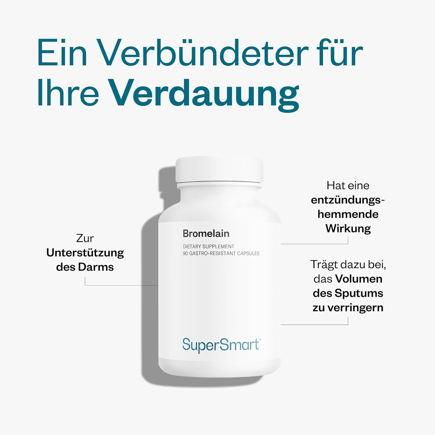 Thumbnail 2 de Supersmart Bromelain – entzündungshemmendes Enzym aus Ananas, vegan in DrCaps-Kapseln