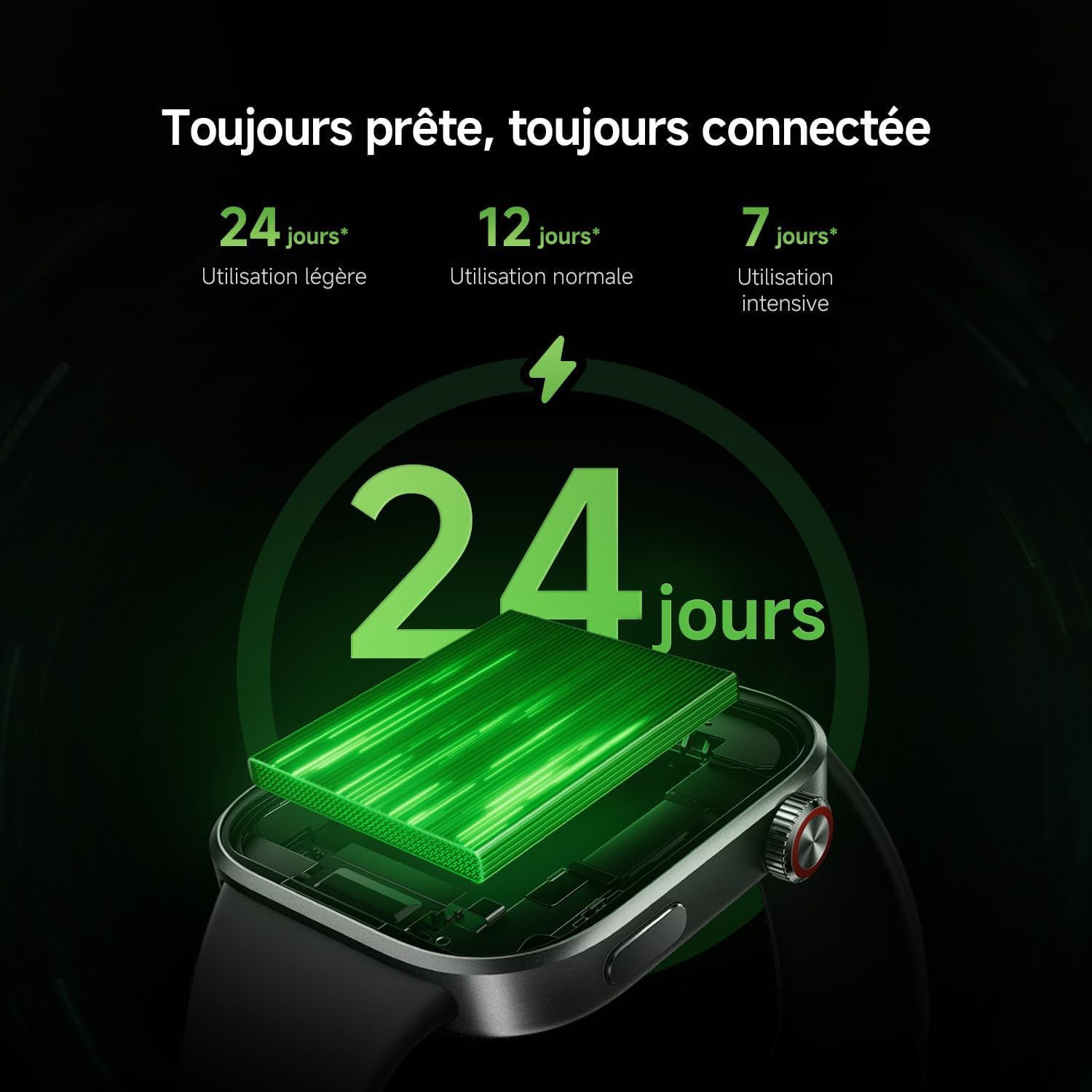 Detalle 2 de XIAOMI Redmi Watch 6 NFC — Montre connectée AMOLED 2,07'' avec GPS, NFC et 150+ modes