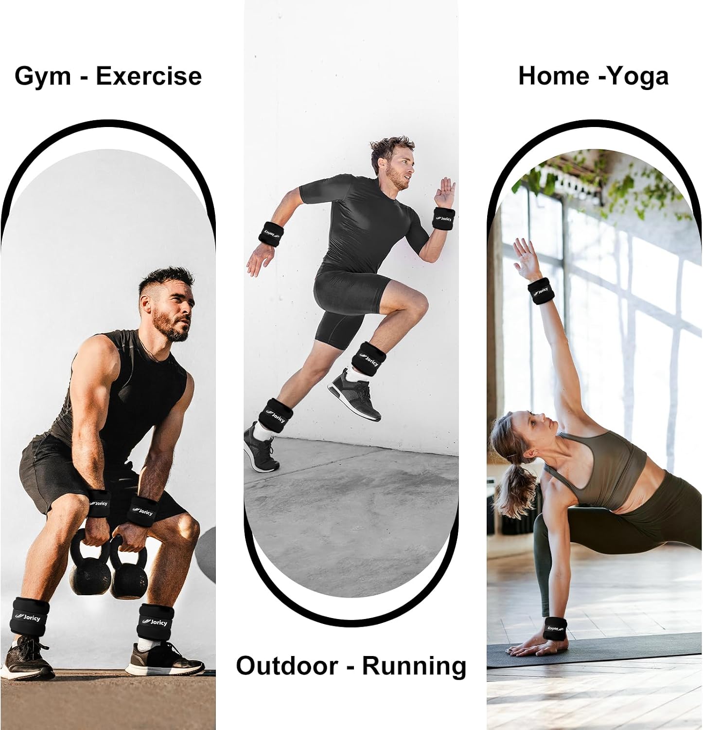 Thumbnail 6 de Ankle Weights Pair 1โ20 LBS for Fitness ๐