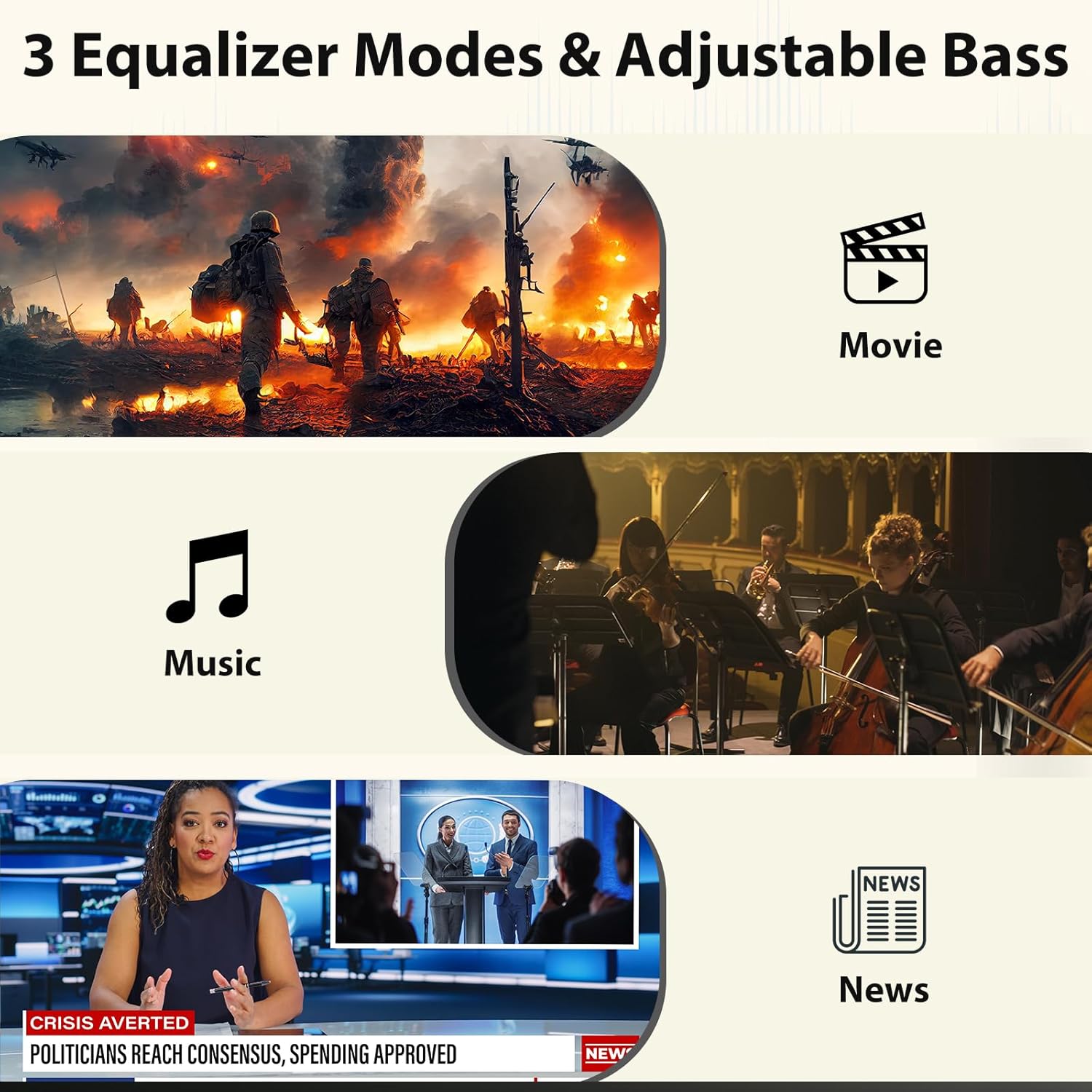 Thumbnail 4 de Wohome Sound Bar 2.1 Channel Bluetooth 5.3