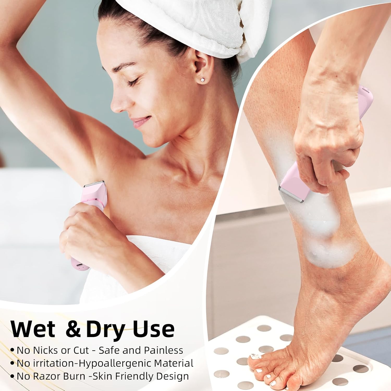 Thumbnail 2 de Lady Shavers for Women: 2-in-1 Bikini Trimmer for Wet & Dry Use