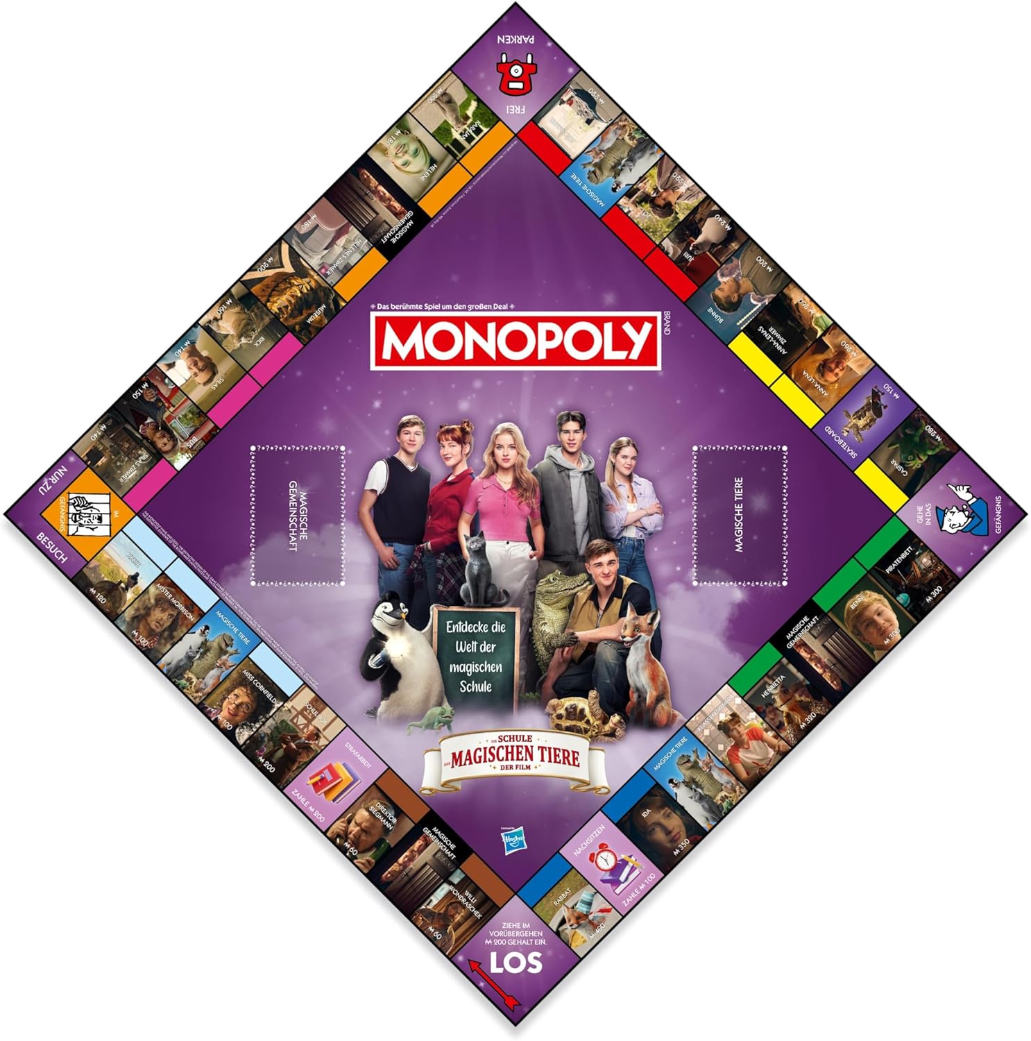 Detalle de Winning Moves Monopoly Die Schule der magischen Tiere Edition – Monopoly Spiel für Fans