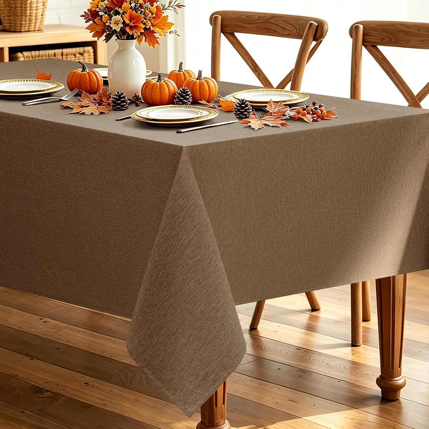 Thumbnail 6 de Decorelia Round Tablecloth, 60-Inch