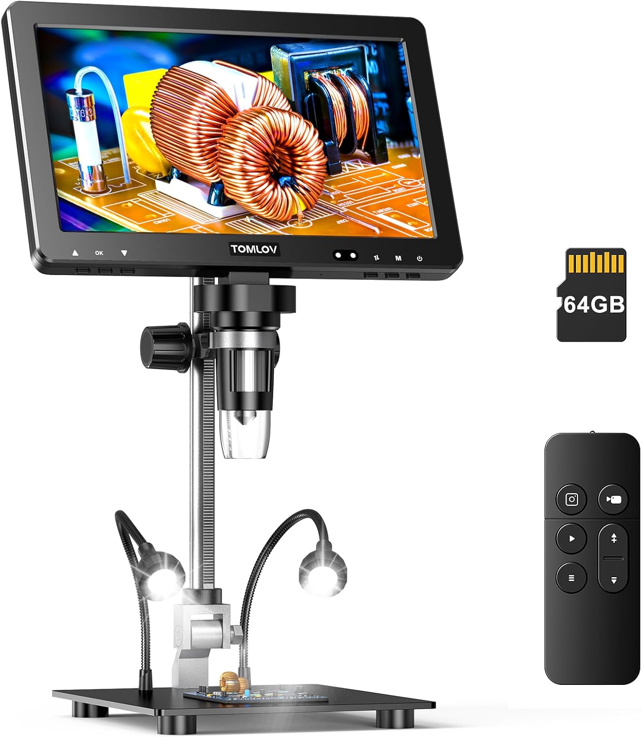 Detalle de TOMLOV DM9 Max 10.1" Digital Microscope