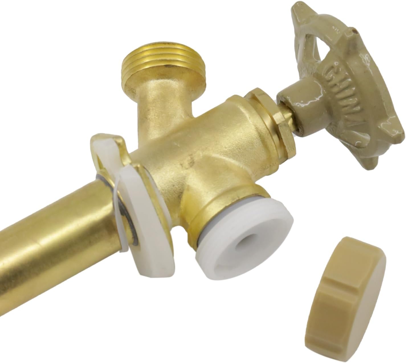 Detalle 2 de Himaweek FROST06 8-Inch Frost-Free Sillcock Valve, Anti-Siphon Brass