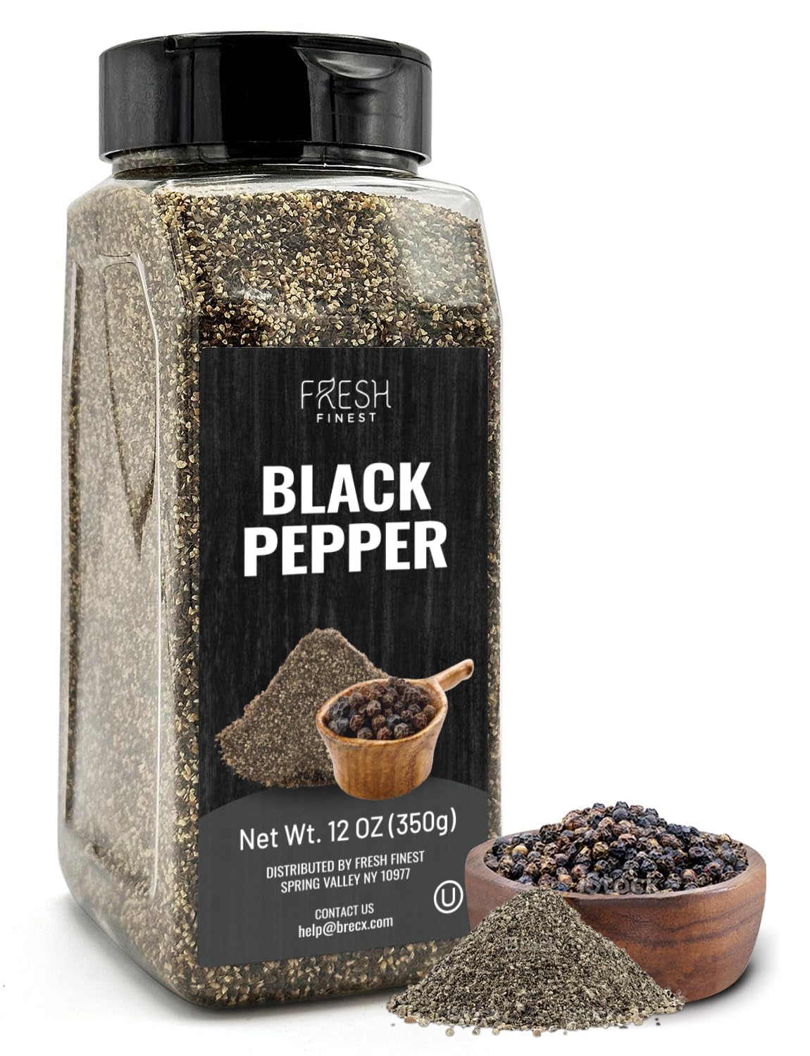 Fresh Finest Coarse Ground Black Pepper, 12 oz